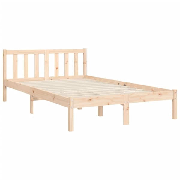 sengeramme med sengegavl Small Double massivt træ