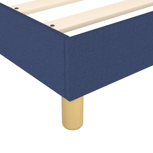 sengeramme 90x200 cm stof blå