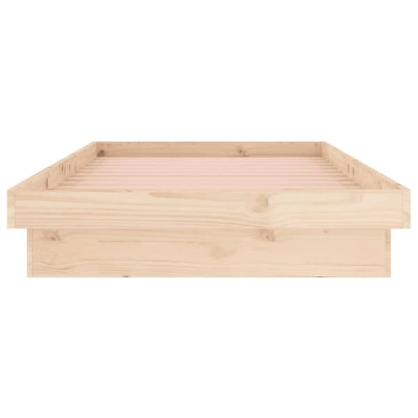 sengeramme med LED 75x190 cm Small Single massivt træ