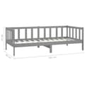 Miniatyrbillede 10 af 10: daybed med madras 90x200 cm massivt fyrretræ grå