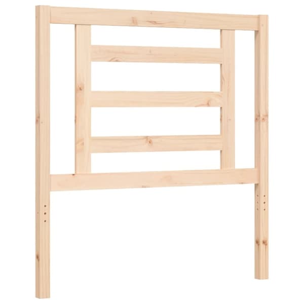 sengeramme med sengegavl 90x200 cm massivt træ