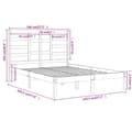Miniatyrbillede 6 af 6: sengeramme 140x190 cm massivt træ hvid