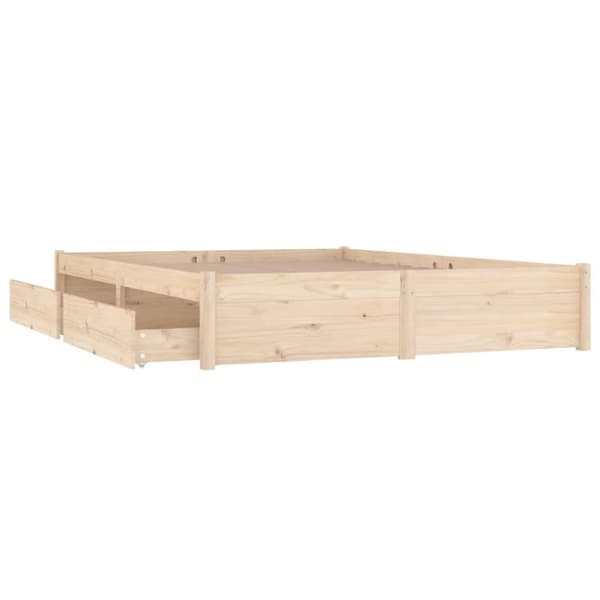 sengeramme med skuffer 160x200 cm