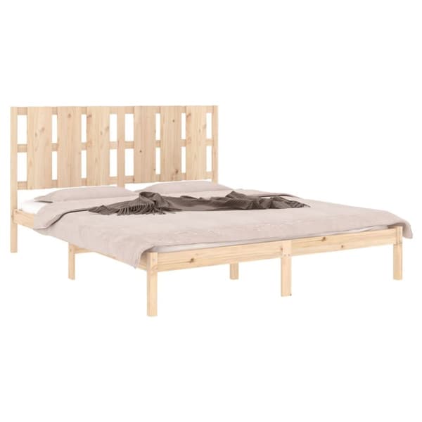 sengeramme 160x200 cm massivt fyrretræ