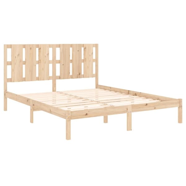 sengeramme 160x200 cm massivt fyrretræ