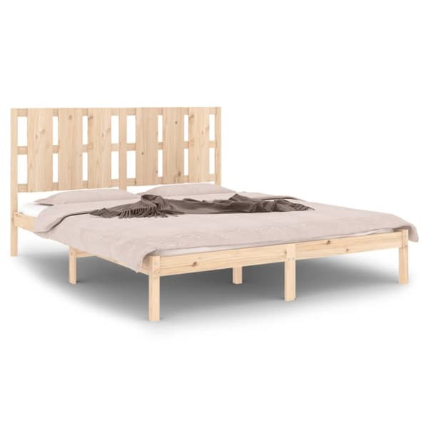 sengeramme 160x200 cm massivt fyrretræ