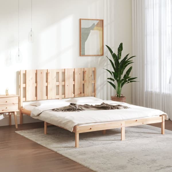 sengeramme 160x200 cm massivt fyrretræ