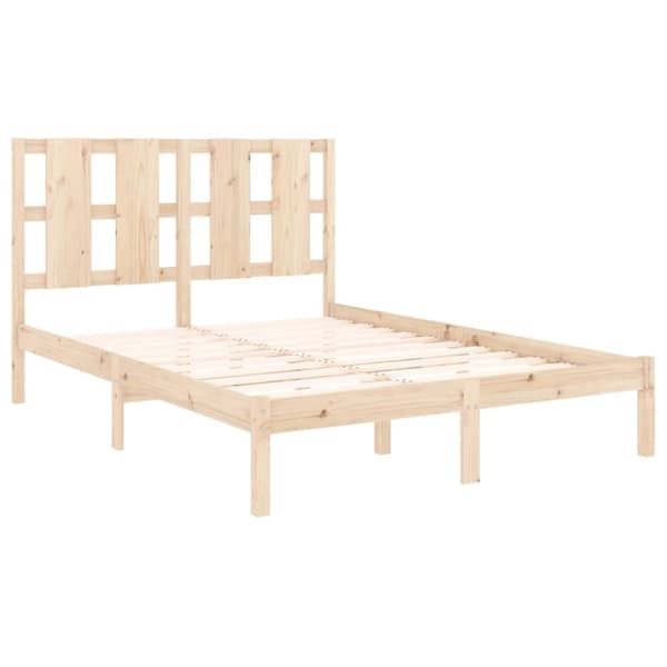 sengeramme 135x190 cm massivt træ