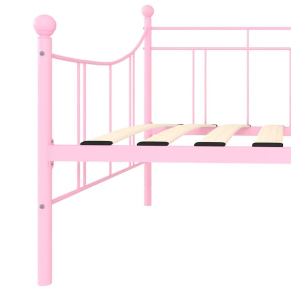 stel til daybed 90x200 cm metal pink