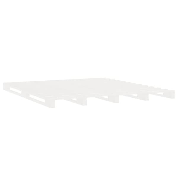 sengeramme 180x200 cm Super King massivt fyrretræ hvid
