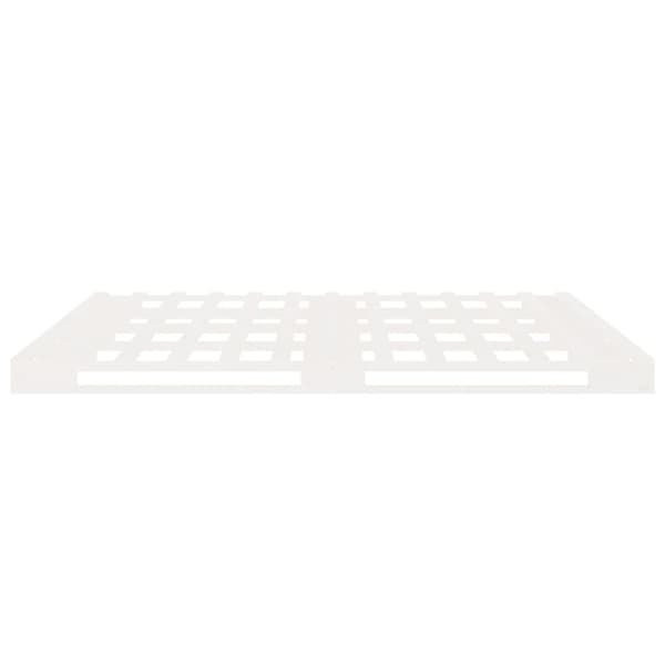 sengeramme 180x200 cm Super King massivt fyrretræ hvid
