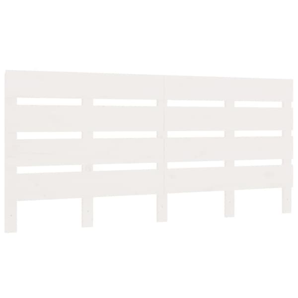 sengeramme 180x200 cm Super King massivt fyrretræ hvid