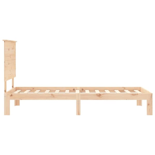 sengeramme med sengegavl Small Single massivt træ