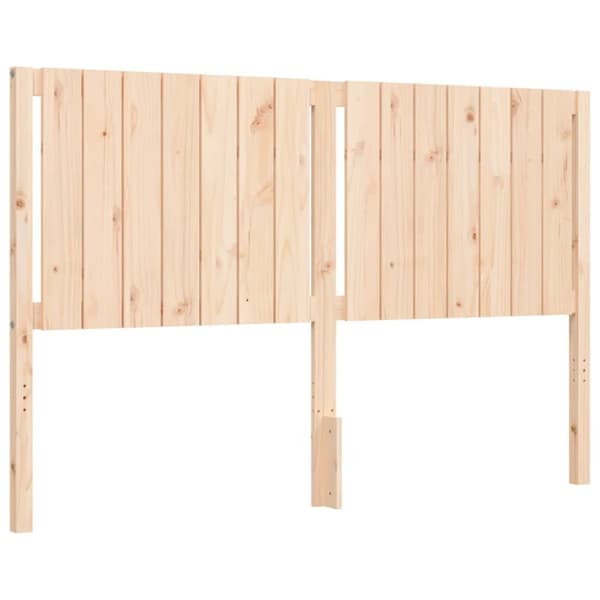 sengeramme med sengegavl 160x200 cm massivt træ