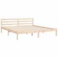 Miniatyrbillede 8 af 10: sengeramme med sengegavl Super King Size massivt træ