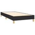 Miniatyrbillede 4 af 7: kontinentalseng med madras 90x200 cm stof sort