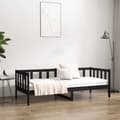 Miniatyrbillede 4 af 10: daybed 90x190 cm massivt fyrretræ sort