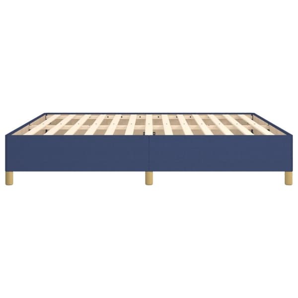 sengeramme 180x200 cm stof blå