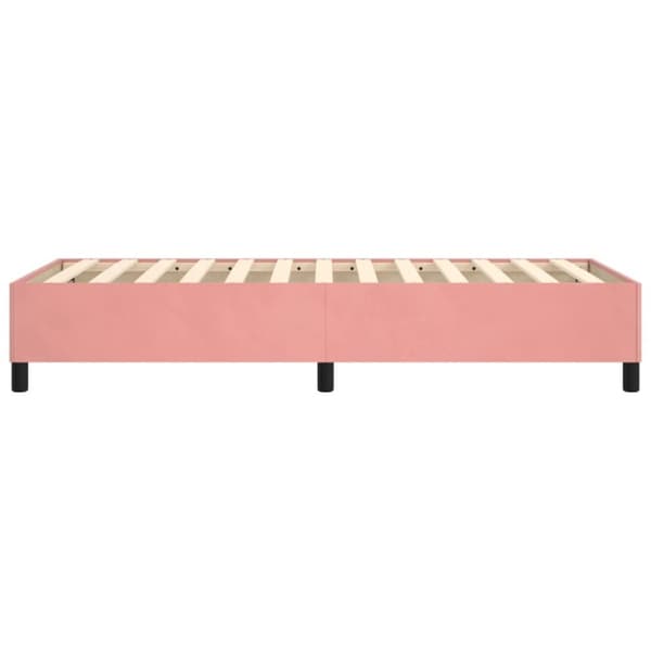 sengeramme 100x200 cm fløjl pink