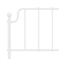 Miniatyrbillede 8 af 9: sengeramme med sengegavl 150x200 cm metal hvid