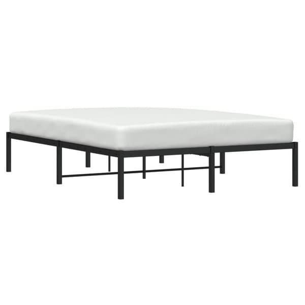 sengeramme 140x200 cm metal sort