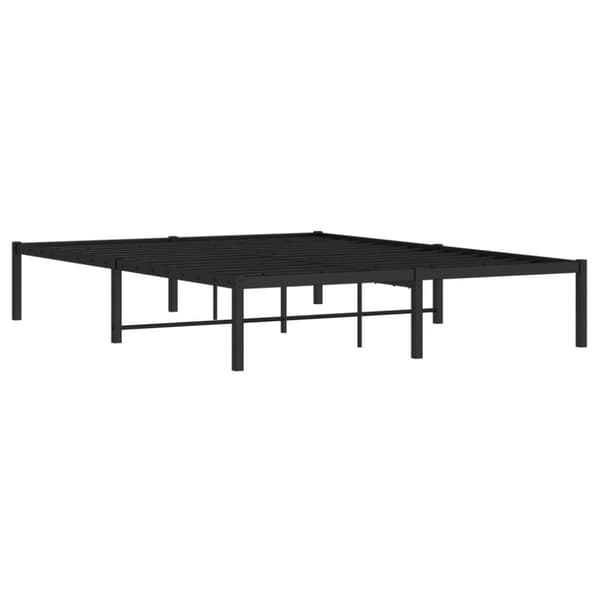 sengeramme 140x200 cm metal sort