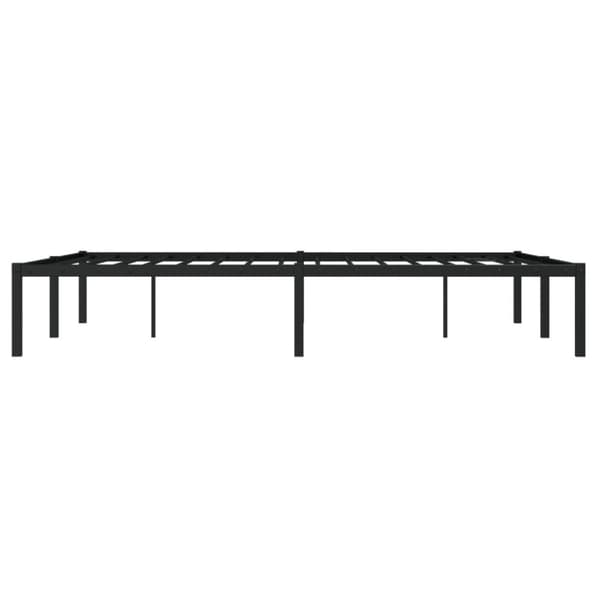 sengeramme 140x200 cm metal sort