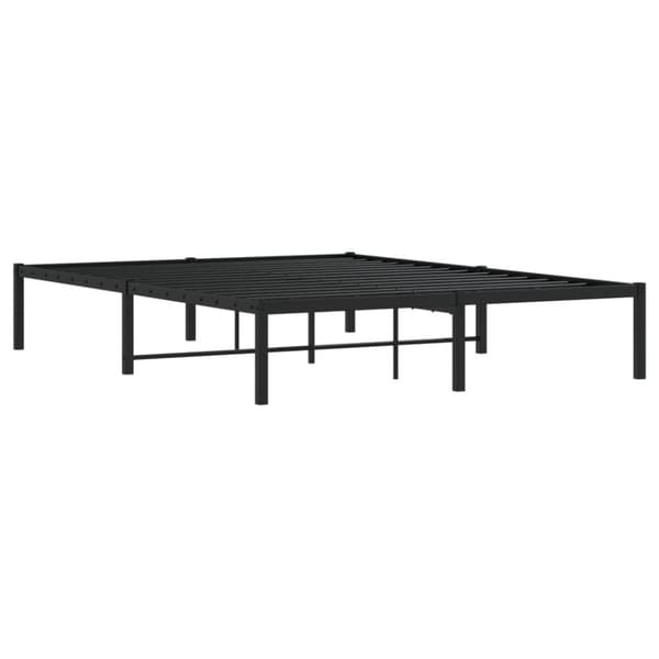 sengeramme 140x200 cm metal sort