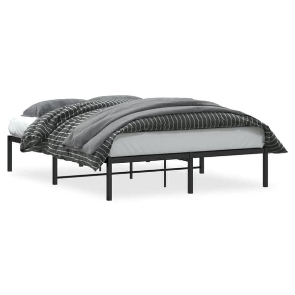 sengeramme 140x200 cm metal sort