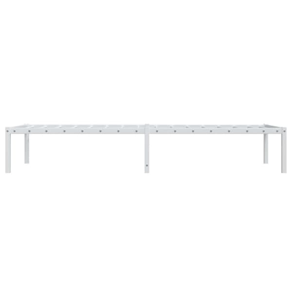 sengeramme 75x190 cm metal hvid