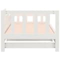 Miniatyrbillede 10 af 10: daybed med udtræk 2x(80x200) cm massivt fyrretræ hvid