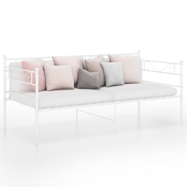 sengestel til sovesofa 90x200 cm metal hvid