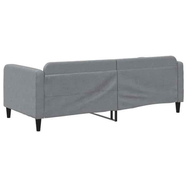daybed 90x200 cm stof lysegrå