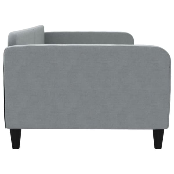daybed 100x200 cm stof lysegrå