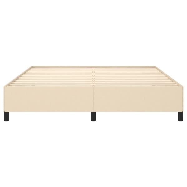 sengeramme uden madras 180x200 cm stof cremefarvet