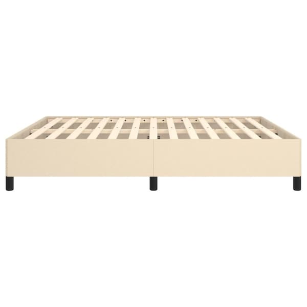 sengeramme uden madras 180x200 cm stof cremefarvet