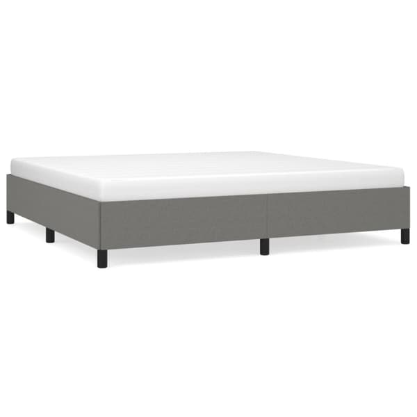 sengeramme uden madras 200x200 cm stof mørkegrå