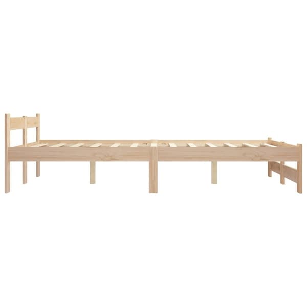 sengestel 140x200 cm massivt fyrretræ