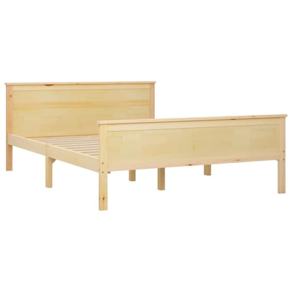 sengestel 120x200 cm massivt fyrretræ