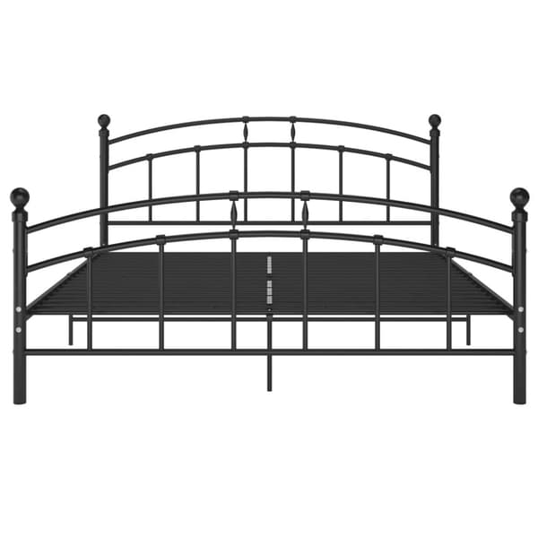sengestel 140x200 cm metal sort