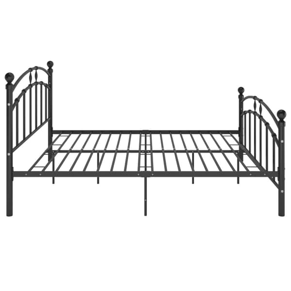 sengestel 140x200 cm metal sort