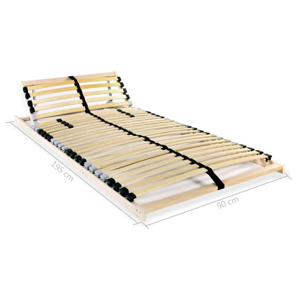 lamelbund til seng med 28 lameller 7 zoner 90 x 200 cm