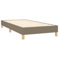 Pikkukuva 4 / 7: Ramsäng med madrass taupe 90x200 cm tyg