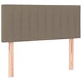 Pikkukuva 6 / 7: Ramsäng med madrass taupe 90x200 cm tyg