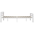 Miniatyrbillede 4 af 6: sengestel 160x200 cm metal hvid og sort