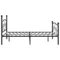Miniatyrbillede 4 af 5: sengestel med lamelbund 180 x 200 cm metal sort