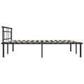 Miniatyrbillede 4 af 6: sengestel 200x200 cm metal sort