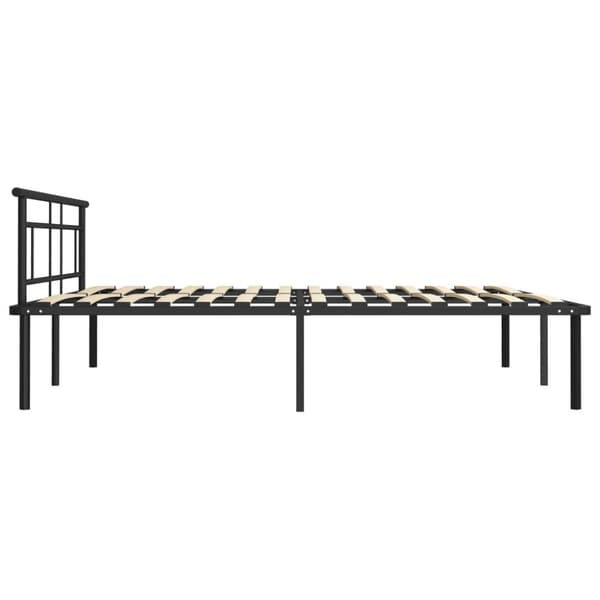 sengestel 200x200 cm metal sort