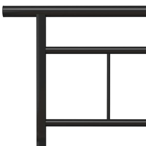 sengestel 200x200 cm metal sort