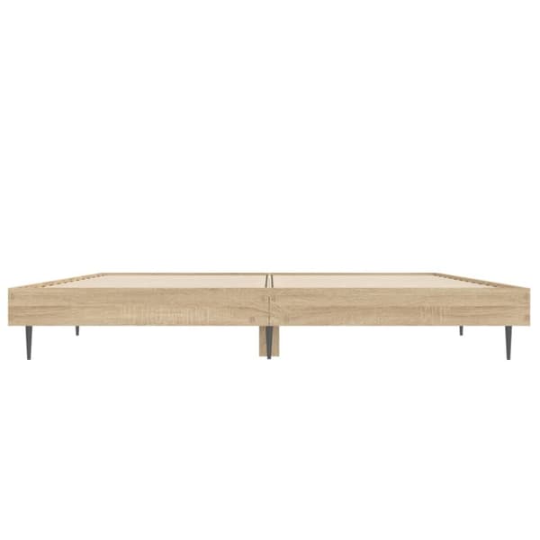 sengeramme 140x190 cm uden madras konstrueret træ sonoma-eg